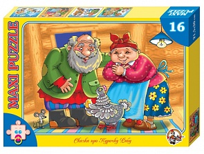 Пазл макси «Сказка про курочку Рябу», 16 элементов (Десятое королевство, 01027ДК)